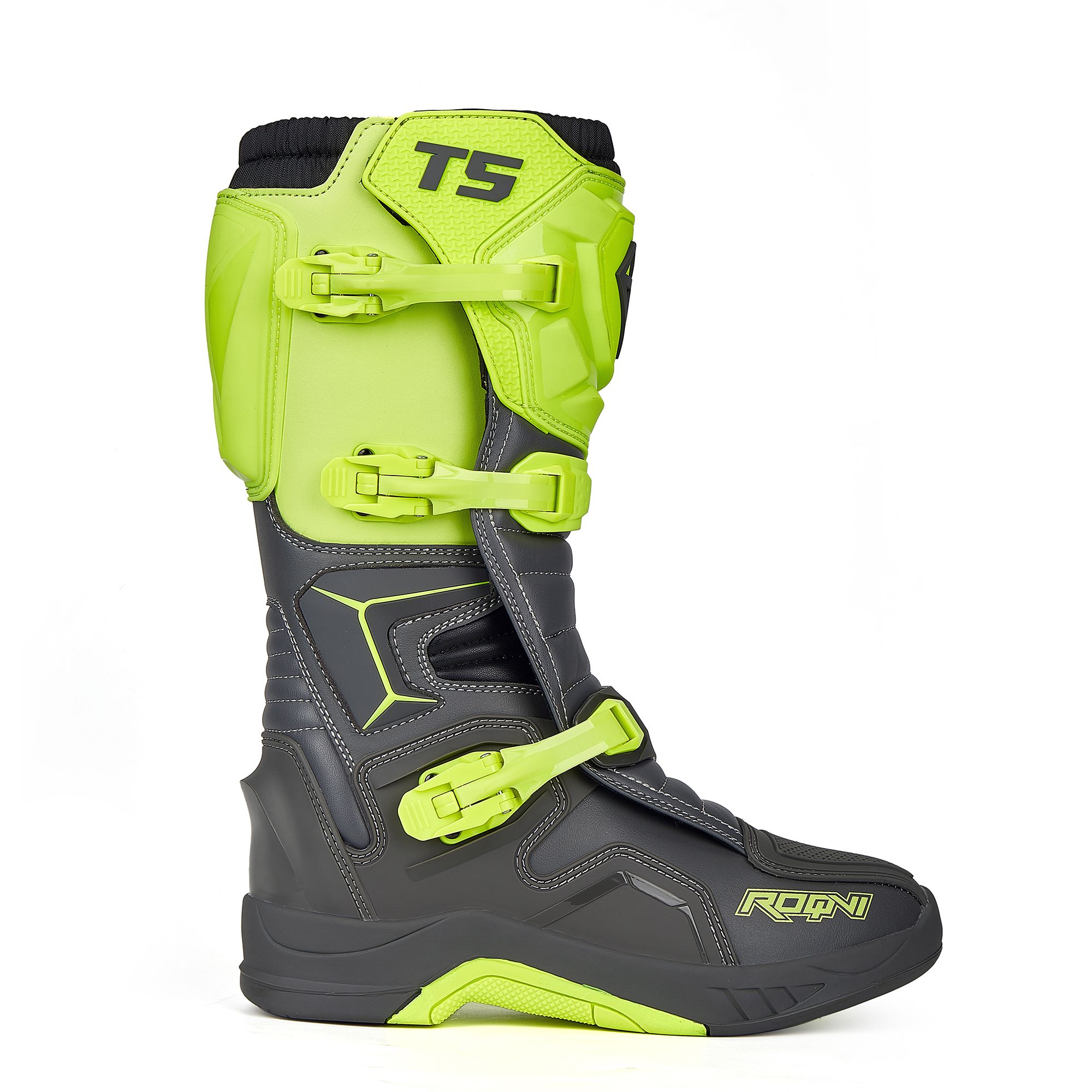 Мотоботы ROQVI T5 Neon Green